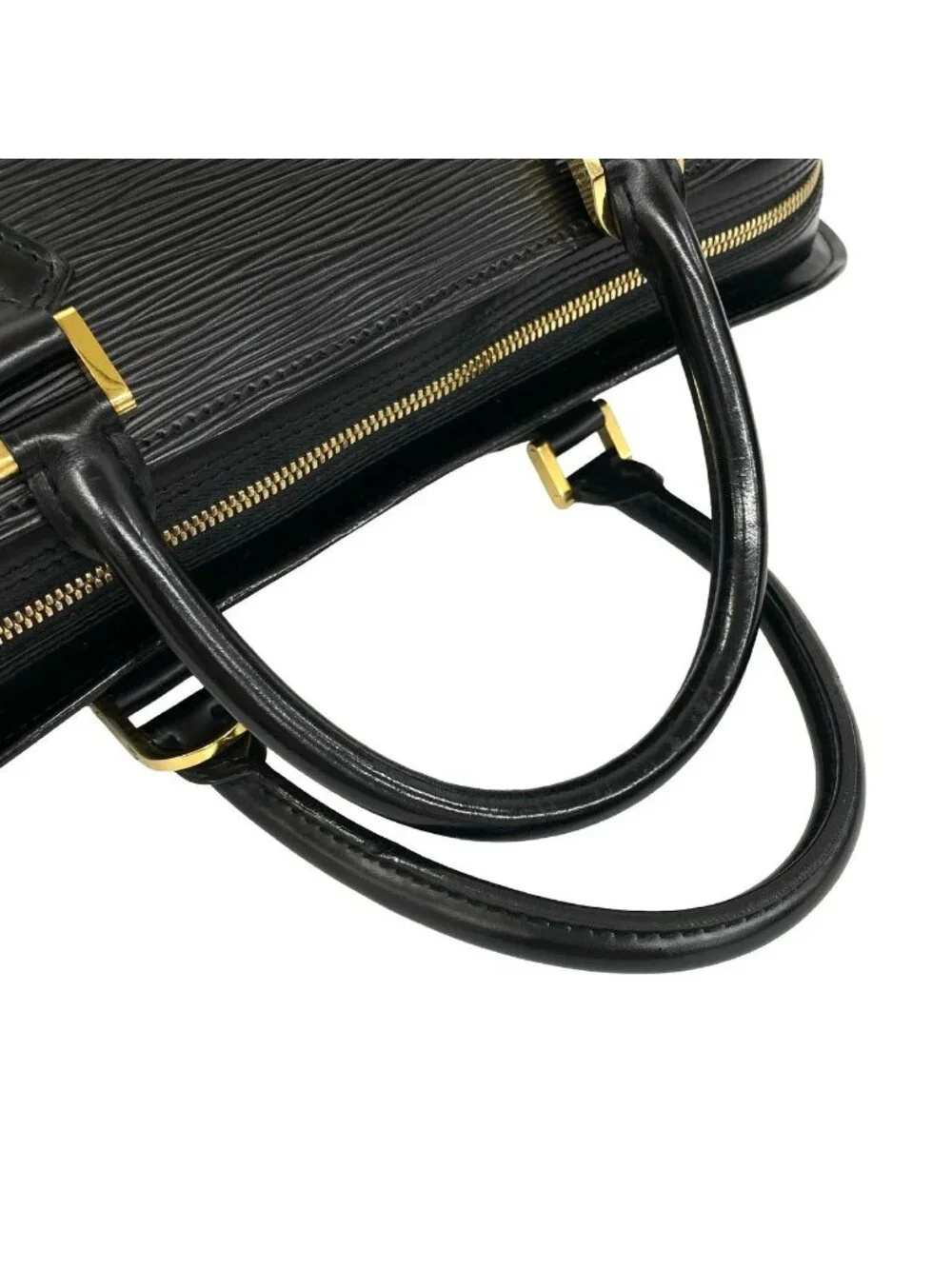 Louis Vuitton Sorbonne Epi Leather Business Briefcase Handbag Noir